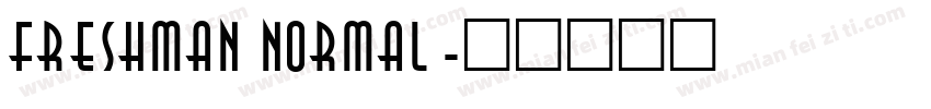 Freshman Normal字体转换